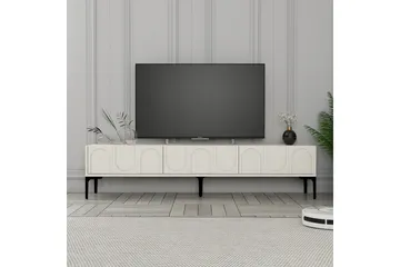 Hazim Tv-bänk 180 cm - Cream/Svart - Möbler - TV- & Mediamöbler - TV bänk & mediabänk