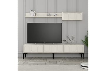 Hazim Tv-bänk 180 cm - Cream/Svart - Möbler - TV- & Mediamöbler - TV bänk & mediabänk