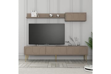 Hazim Tv-bänk 180 cm - Guld - Möbler - TV- & Mediamöbler - TV bänk & mediabänk