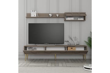 Hazim Tv-bänk 180 cm - Guld - Möbler - TV- & Mediamöbler - TV bänk & mediabänk