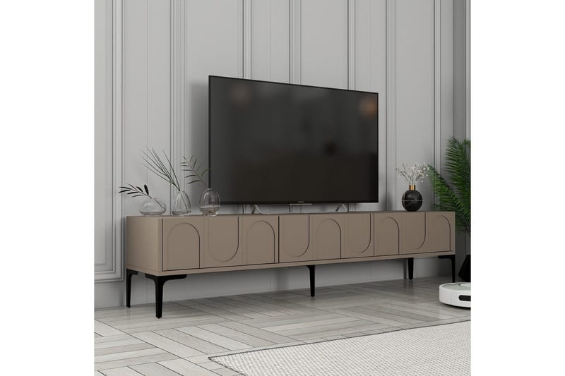 Hazim Tv-bänk 180 cm - Svart - Möbler - TV- & Mediamöbler - TV bänk & mediabänk