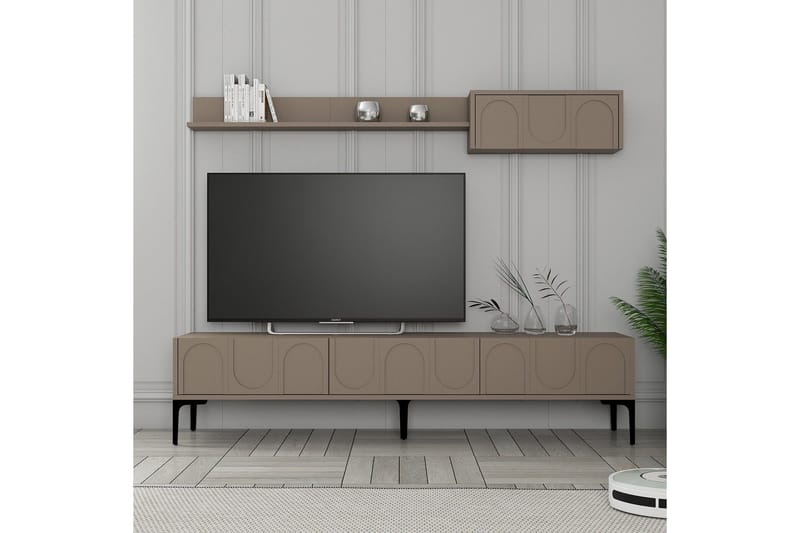 Hazim Tv-bänk 180 cm - Svart - Möbler - TV- & Mediamöbler - TV bänk & mediabänk