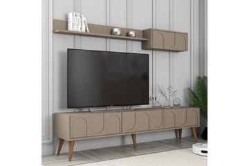 Hazim Tv-bänk 180 cm - Valnöt - Möbler - TV- & Mediamöbler - TV bänk & mediabänk