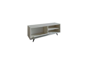 Hazle Golvstående Tv Bänk 120 cm med Förvaring i Trä - Beige - Möbler - TV- & Mediamöbler - TV bänk & mediabänk