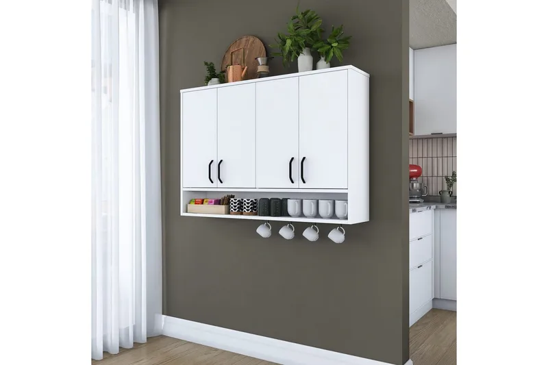 Heba Tv-skåp 120 cm - Vit - Förvaring - Skåp - Förvaringsskåp