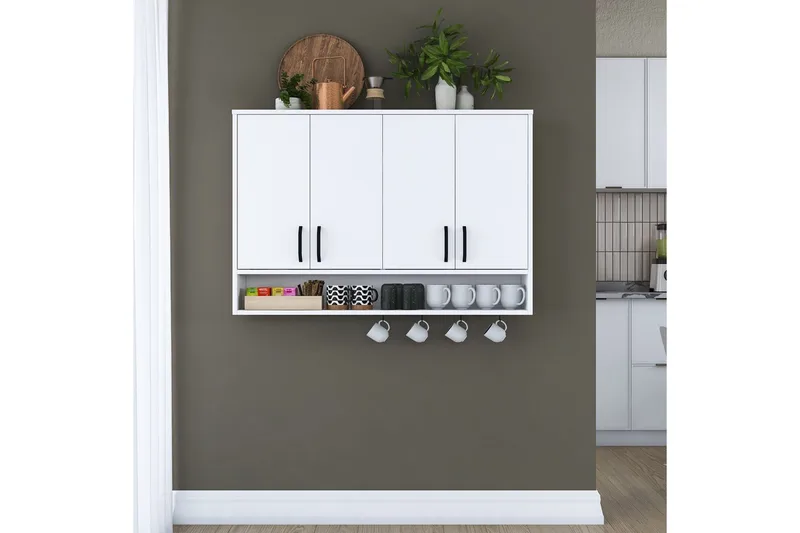 Heba Tv-skåp 120 cm - Vit - Förvaring - Skåp - Förvaringsskåp