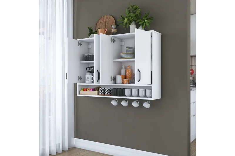 Heba Tv-skåp 120 cm - Vit - Förvaring - Skåp - Förvaringsskåp