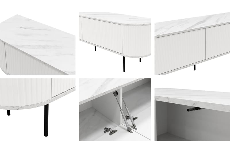 Hemanti Tv-bänk 180 cm - Svart - Möbler - TV- & Mediamöbler - TV bänk & mediabänk