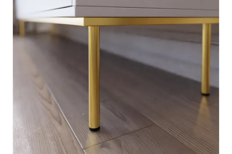 Hollander Tv-bänk 150 cm - Vit/Guld - Möbler - TV- & Mediamöbler - TV bänk & mediabänk