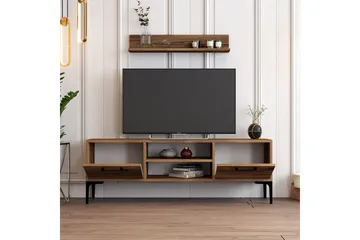 Holter Tv-bänk 140 cm - Valnöt - Möbler - TV- & Mediamöbler - TV bänk & mediabänk