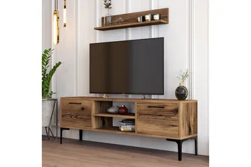 Holter Tv-bänk 140 cm - Valnöt - Möbler - TV- & Mediamöbler - TV bänk & mediabänk