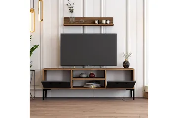 Holter Tv-bänk 140 cm - Valnöt/Antracit - Möbler - TV- & Mediamöbler - TV bänk & mediabänk