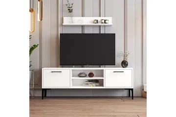 Holter Tv-möbelset 140x30 cm - Vit - Möbler - TV- & Mediamöbler - TV-möbelset