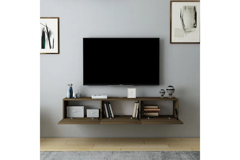 Hopper Tv-bänk 160 cm - Valnöt - Möbler - TV- & Mediamöbler - TV bänk & mediabänk