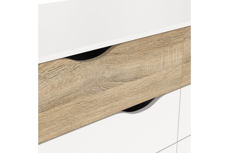 Hostafranc Tv-bänk 196 cm - Vit/Natur - Möbler - TV- & Mediamöbler - TV bänk & mediabänk