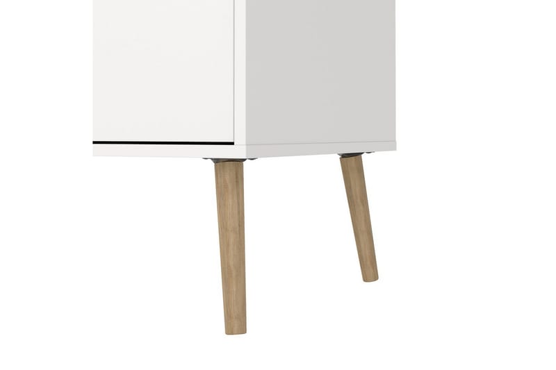 Hostafranc Tv-bänk 196 cm - Vit/Natur - Möbler - TV- & Mediamöbler - TV bänk & mediabänk