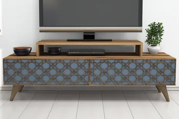 Hovdane TV-Bänk 140 cm - Brun - Möbler - TV- & Mediamöbler - TV bänk & mediabänk