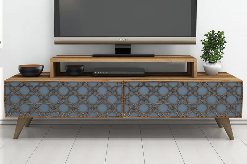 Hovdane TV-Bänk 140 cm - Brun - Möbler - TV- & Mediamöbler - TV bänk & mediabänk