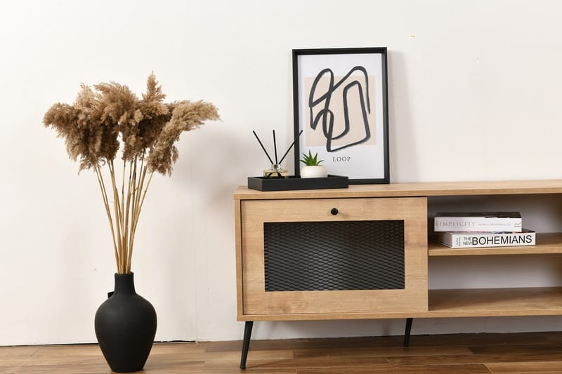 Huff Tv-bänk 138 cm - Ek - Möbler - TV- & Mediamöbler - TV bänk & mediabänk