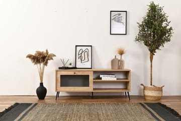 Huff Tv-bänk 138 cm - Ek - Möbler - TV- & Mediamöbler - TV bänk & mediabänk