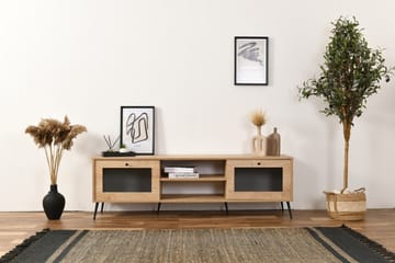 Huff Tv-bänk 180 cm - Ek - Möbler - TV- & Mediamöbler - TV bänk & mediabänk