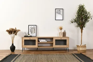 Huff Tv-bänk 180 cm - Ek - Möbler - TV- & Mediamöbler - TV bänk & mediabänk