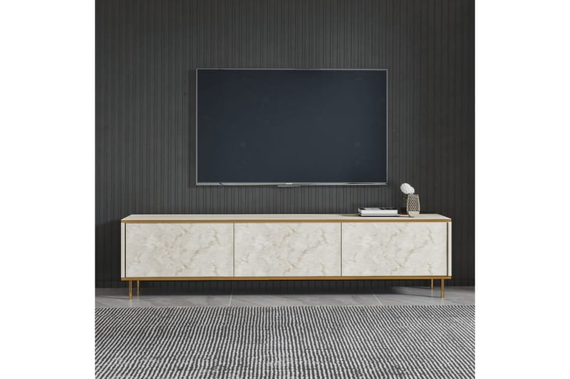 Imaj Tv-bänk 180 cm - Guld/Taupe - Möbler - TV- & Mediamöbler - TV bänk & mediabänk