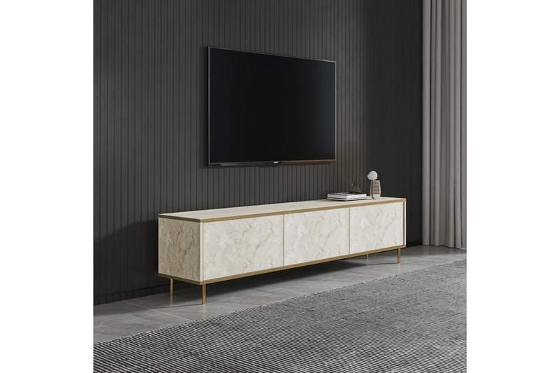 Imaj Tv-bänk 180 cm - Guld/Taupe - Möbler - TV- & Mediamöbler - TV bänk & mediabänk