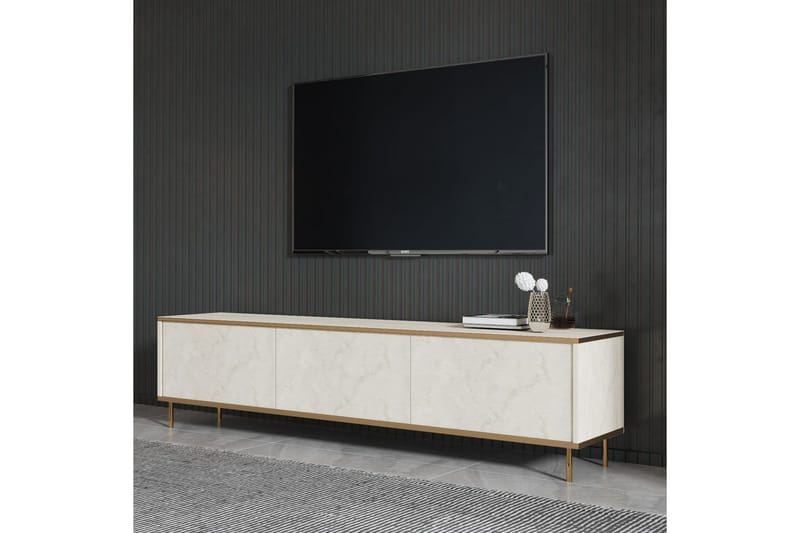 Imaj Tv-bänk 180 cm - Guld/Taupe - Möbler - TV- & Mediamöbler - TV bänk & mediabänk