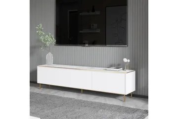 Imaj Tv-bänk 180 cm - Vit marmor/Guld - Möbler - TV- & Mediamöbler - TV bänk & mediabänk