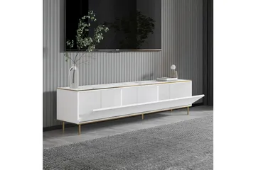 Imaj Tv-bänk 180 cm - Vit marmor/Guld - Möbler - TV- & Mediamöbler - TV bänk & mediabänk