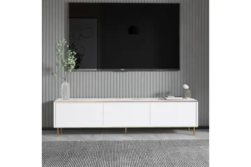 Imaj Tv-bänk 180 cm - Vit marmor/Guld - Möbler - TV- & Mediamöbler - TV bänk & mediabänk