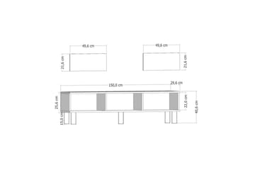 Inci Tv-bänk 150 cm - Multifärgad - Möbler - TV- & Mediamöbler - TV bänk & mediabänk