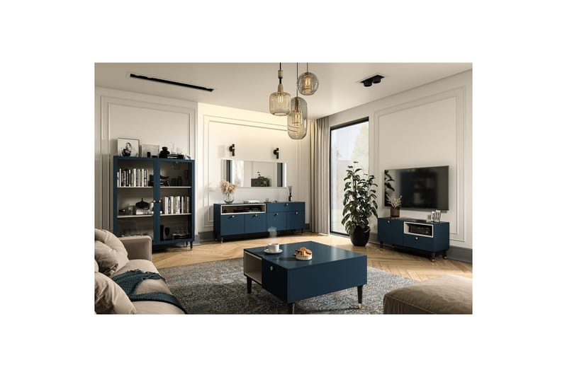 Includo Tv-skåp 100 cm - Blå - Möbler - TV- & Mediamöbler - TV-skåp