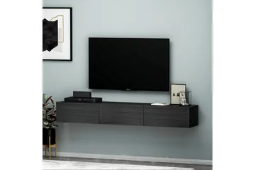 Interlaken Tv-bänk 180 cm - Svart - Möbler - TV- & Mediamöbler - TV bänk & mediabänk