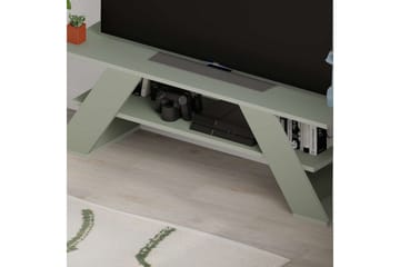 Janesh Tv-bänk 120 cm - Olivgrön/Vit - Möbler - TV- & Mediamöbler - TV bänk & mediabänk