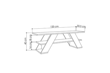 Janesh Tv-bänk 120 cm - Sand - Möbler - TV- & Mediamöbler - TV bänk & mediabänk