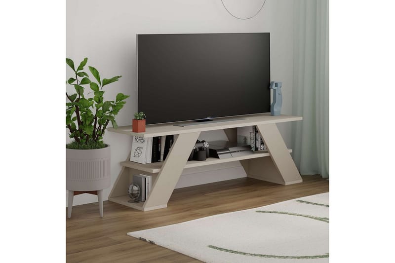 Janesh Tv-bänk 120 cm - Sand - Möbler - TV- & Mediamöbler - TV bänk & mediabänk