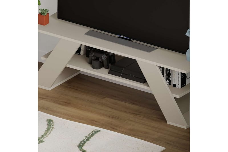 Janesh Tv-bänk 120 cm - Sand - Möbler - TV- & Mediamöbler - TV bänk & mediabänk