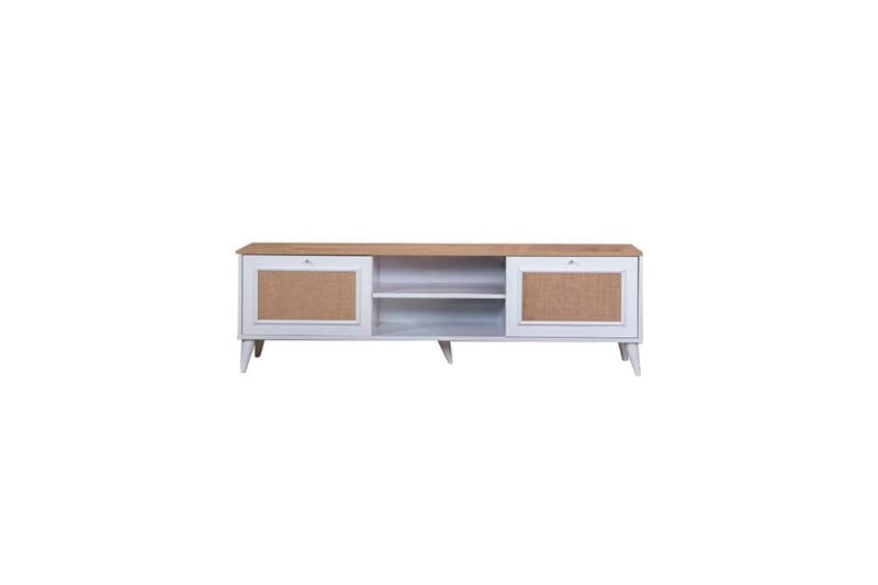 Jatinder Tv-bänk 55 cm - Natur/Vit - Möbler - TV- & Mediamöbler - TV bänk & mediabänk