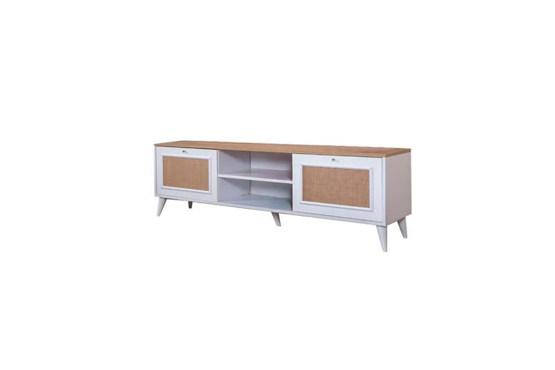 Jatinder Tv-bänk 55 cm - Natur/Vit - Möbler - TV- & Mediamöbler - TV bänk & mediabänk