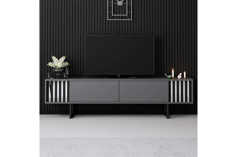 Jeval Tv-bänk 180 cm - Svart/Antracit - Möbler - TV- & Mediamöbler - TV bänk & mediabänk