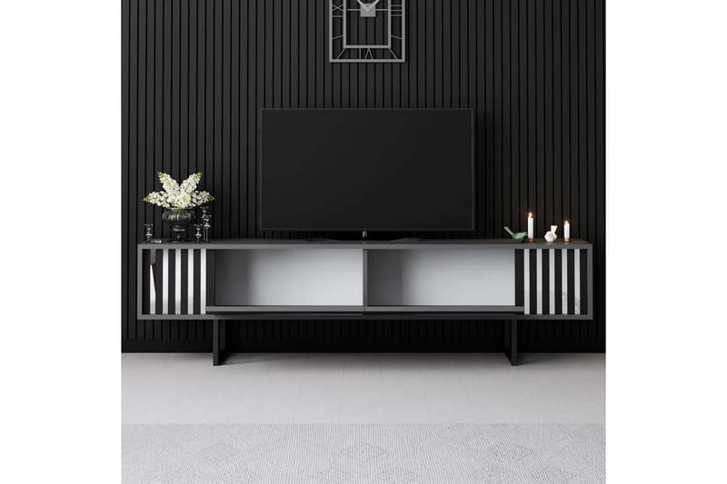 Jeval Tv-bänk 180 cm - Svart/Antracit - Möbler - TV- & Mediamöbler - TV bänk & mediabänk