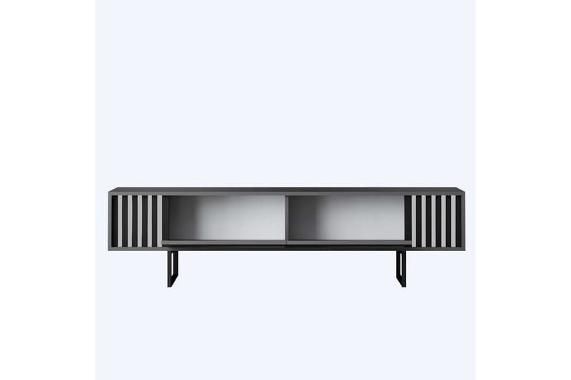Jeval Tv-bänk 180 cm - Svart/Antracit - Möbler - TV- & Mediamöbler - TV bänk & mediabänk