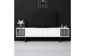 Jeval Tv-bänk 180 cm - Svart/Vit - Möbler - TV- & Mediamöbler - TV bänk & mediabänk