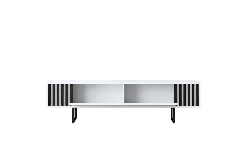 Jeval Tv-bänk 180 cm - Svart/Vit - Möbler - TV- & Mediamöbler - TV bänk & mediabänk