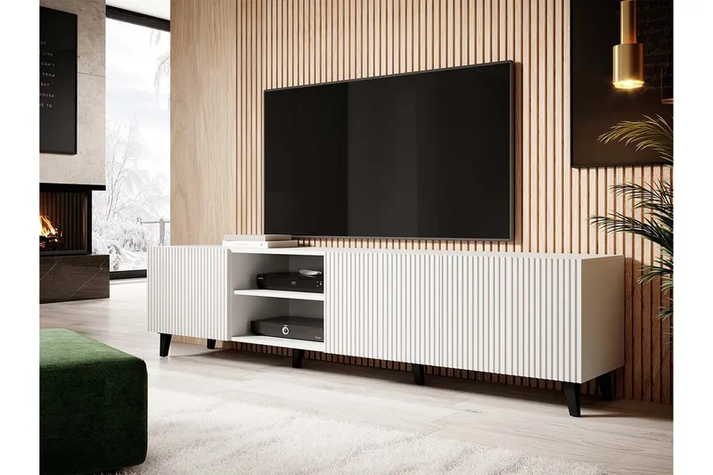 Juniskär Tv-bänk 40x52x200 cm Scandinavian Choice Vit - Möbler - TV- & Mediamöbler - TV bänk & mediabänk