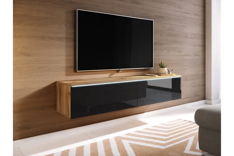 Kanak Tv-bänk 140 cm - Natur/Svart - Möbler - TV- & Mediamöbler - TV bänk & mediabänk