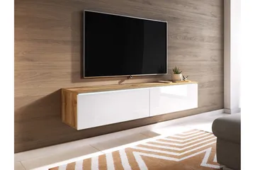 Kanak Tv-bänk 140 cm - Natur/Vit - Möbler - TV- & Mediamöbler - TV bänk & mediabänk