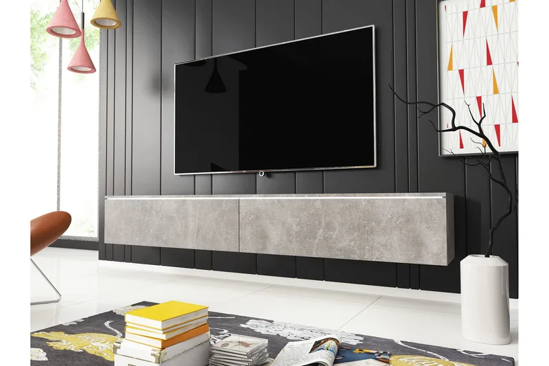 Kanak Tv-bänk 180 cm - Grå - Möbler - TV- & Mediamöbler - TV bänk & mediabänk